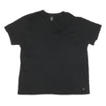 CALVIN KLEIN Mens Black V Neck T-Shirt XL Cotton Blend Casual Modern