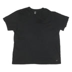 CALVIN KLEIN Mens Black V Neck T-Shirt XL Cotton Blend Casual Modern