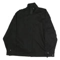 Mens Black Cotton Zip Jacket XL Plain Tactical Workwear Utility Pocket