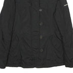 WOOLRICH Womens Black Nylon Jacket L Zip Plain Stylish Comfortable