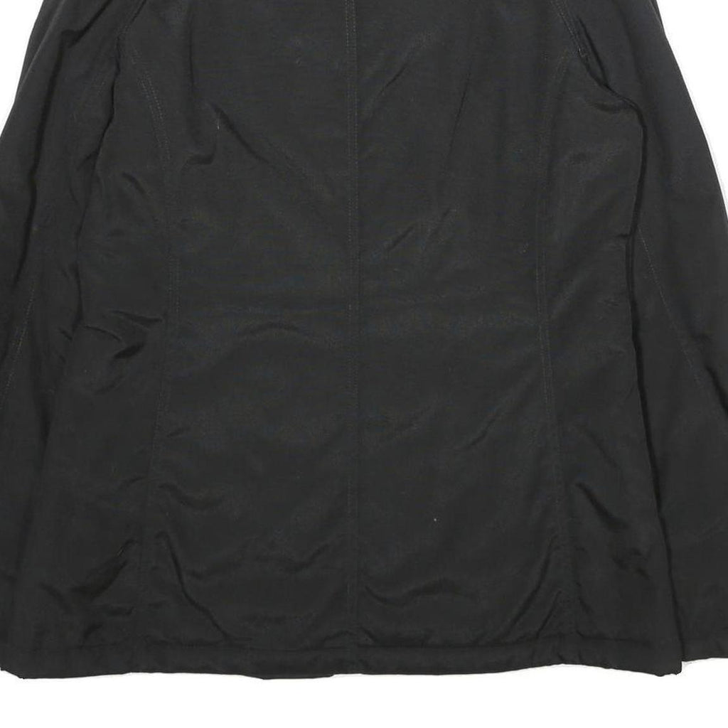 WOOLRICH Womens Black Nylon Jacket L Zip Plain Stylish Comfortable