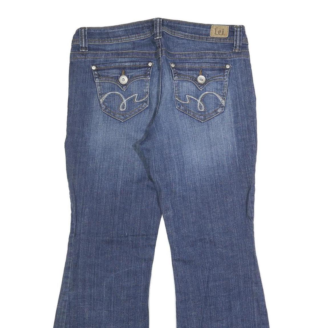 LEI Womens Regular Fit Blue Bootcut Denim Jeans W30 L28 Stylish Casual Wear