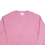 CHAMPION Womens Pink Crew Neck L Cotton Blend Sweatshirt Casual Essential
