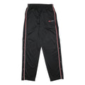 REEBOK Mens Joggers Black & Red Slim Tapered S W26 L30 Snap Button Sportswear