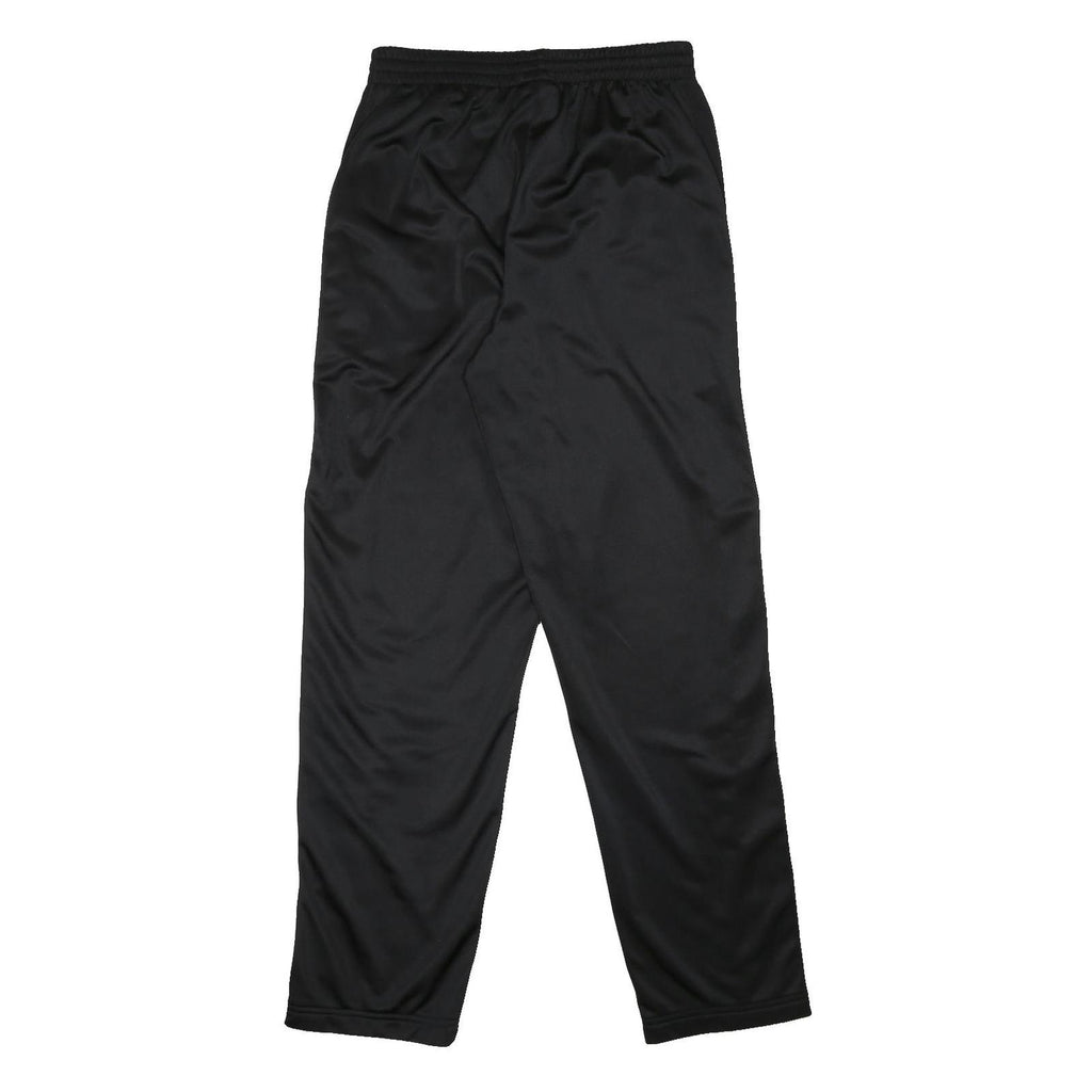 REEBOK Mens Joggers Black & Red Slim Tapered S W26 L30 Snap Button Sportswear