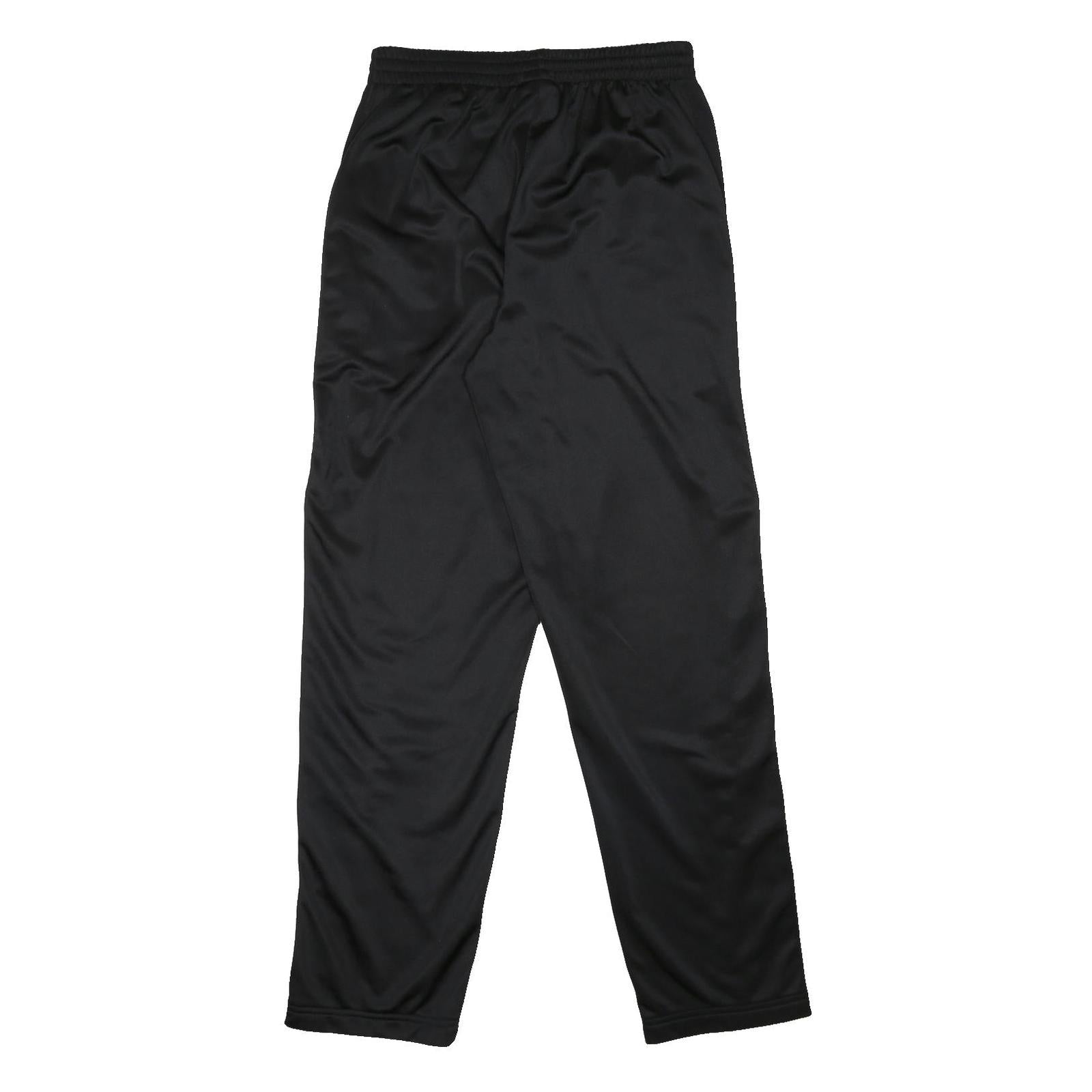 REEBOK Mens Joggers Black & Red Slim Tapered S W26 L30 Snap Button Sportswear