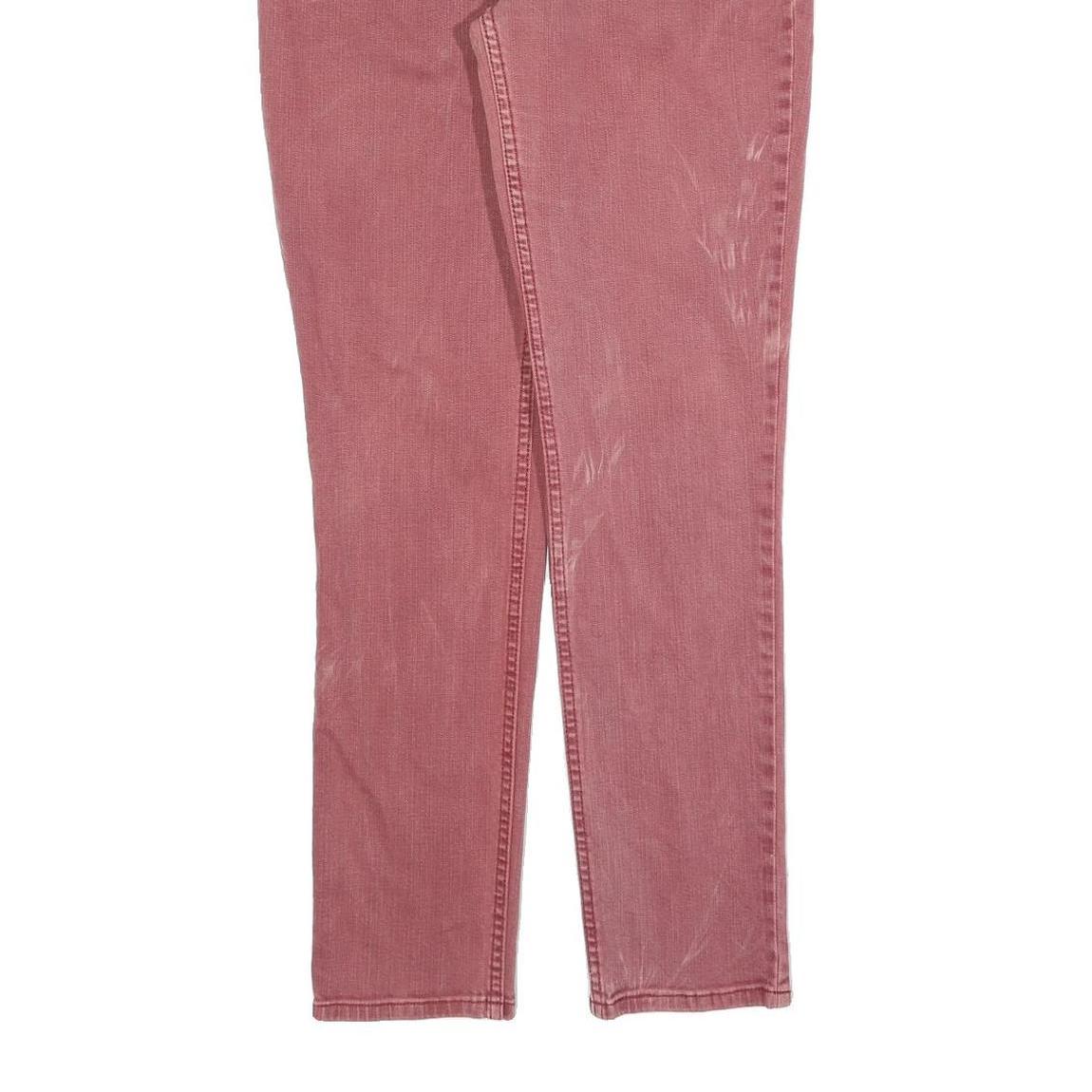 LEVI'S 524 Womens Jeans Pink Regular Skinny Denim W32 L32 Classic Zip Cotton