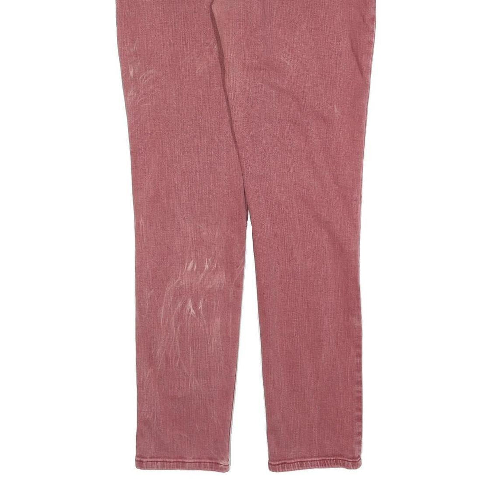 LEVI'S 524 Womens Jeans Pink Regular Skinny Denim W32 L32 Classic Zip Cotton