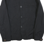 TOMMY HILFIGER Mens Black Classic Jacket M Polyester Blend Zip Plain Smart