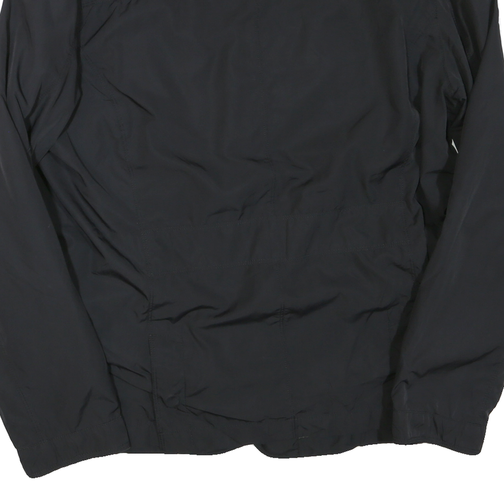 TOMMY HILFIGER Mens Black Classic Jacket M Polyester Blend Zip Plain Smart
