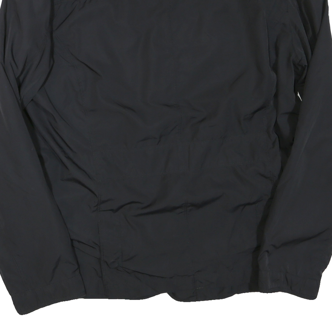 TOMMY HILFIGER Mens Black Classic Jacket M Polyester Blend Zip Plain Smart