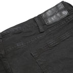 POLO RALPH LAUREN Mens Classic Black Skinny Denim W38 L30 Cotton Blend Zip Jeans