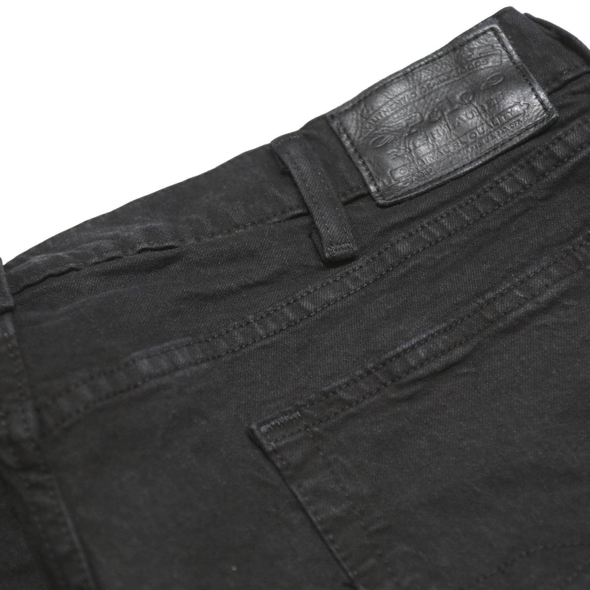 POLO RALPH LAUREN Mens Classic Black Skinny Denim W38 L30 Cotton Blend Zip Jeans