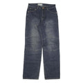 CIEN Mens Regular Fit Straight Leg Denim Dark W30 L32 Zip Cotton Blend Jeans