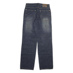 CIEN Mens Regular Fit Straight Leg Denim Dark W30 L32 Zip Cotton Blend Jeans