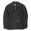 CARHARTT C61 Ridge Mens Black Workwear Jacket XL Cotton Blend Zip Classic