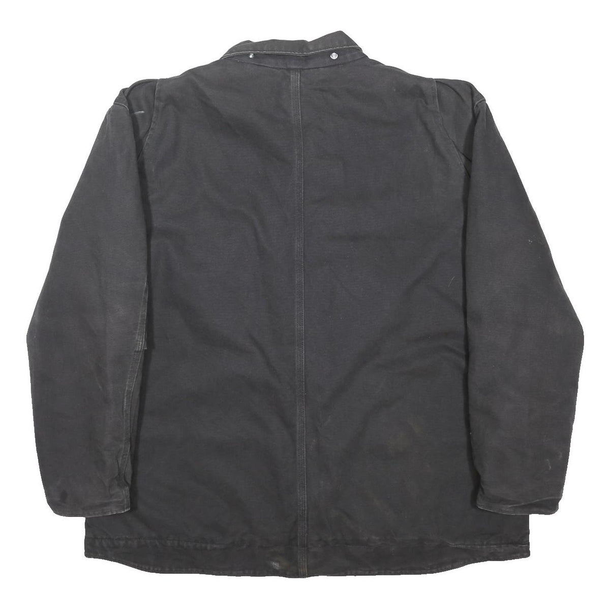 CARHARTT C61 Ridge Mens Black Workwear Jacket XL Cotton Blend Zip Classic