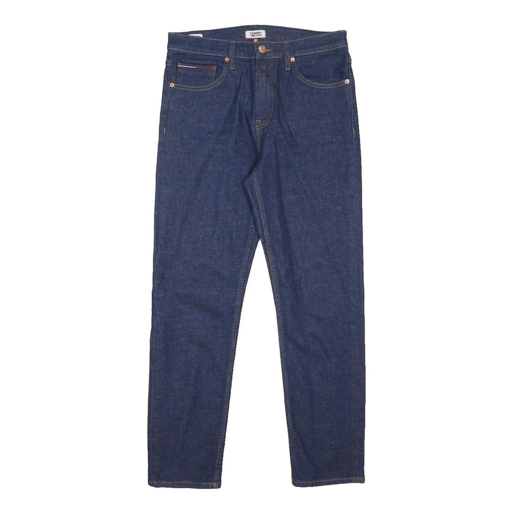 TOMMY JEANS Womens Jeans Blue Slim Skinny Denim Raw W29 L27 Classic Zip