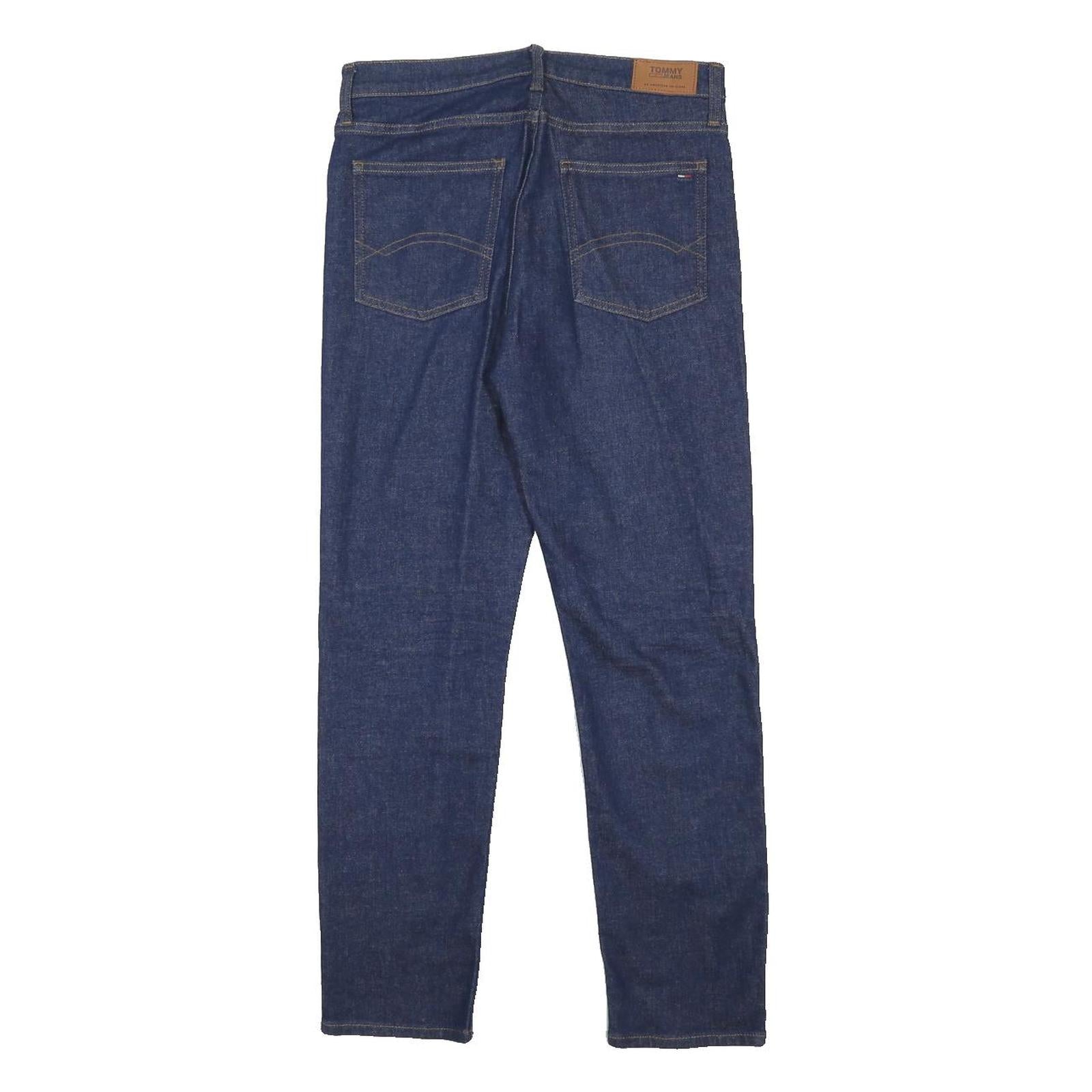 TOMMY JEANS Womens Jeans Blue Slim Skinny Denim Raw W29 L27 Classic Zip
