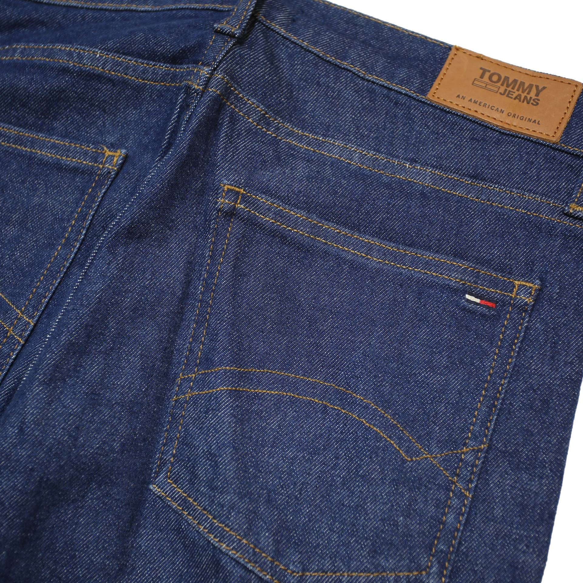 TOMMY JEANS Womens Jeans Blue Slim Skinny Denim Raw W29 L27 Classic Zip