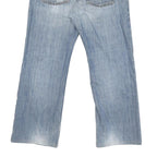 CARHARTT Mens Jeans Blue Regular Straight Denim Light W32 L28 Zip Cotton Blend