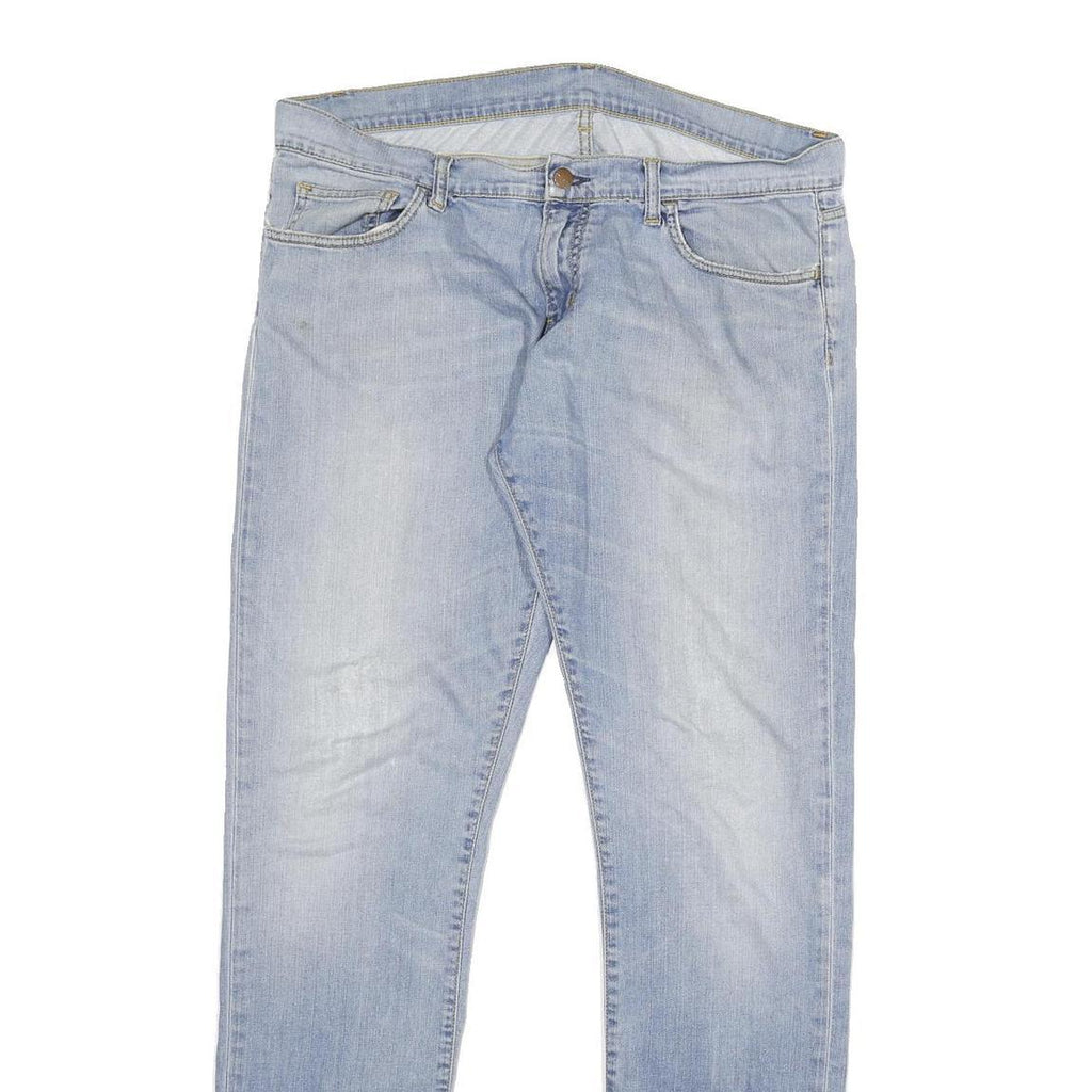 CARHARTT Mens Jeans Blue Slim Skinny Denim Light W34 L34 Casual Zip Cotton Blend