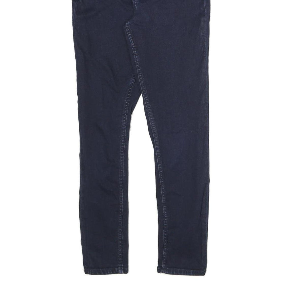 CALVIN KLEIN JEANS Womens Slim Dark Blue Denim Jeans Zip W26 L27 Stylish Cotton