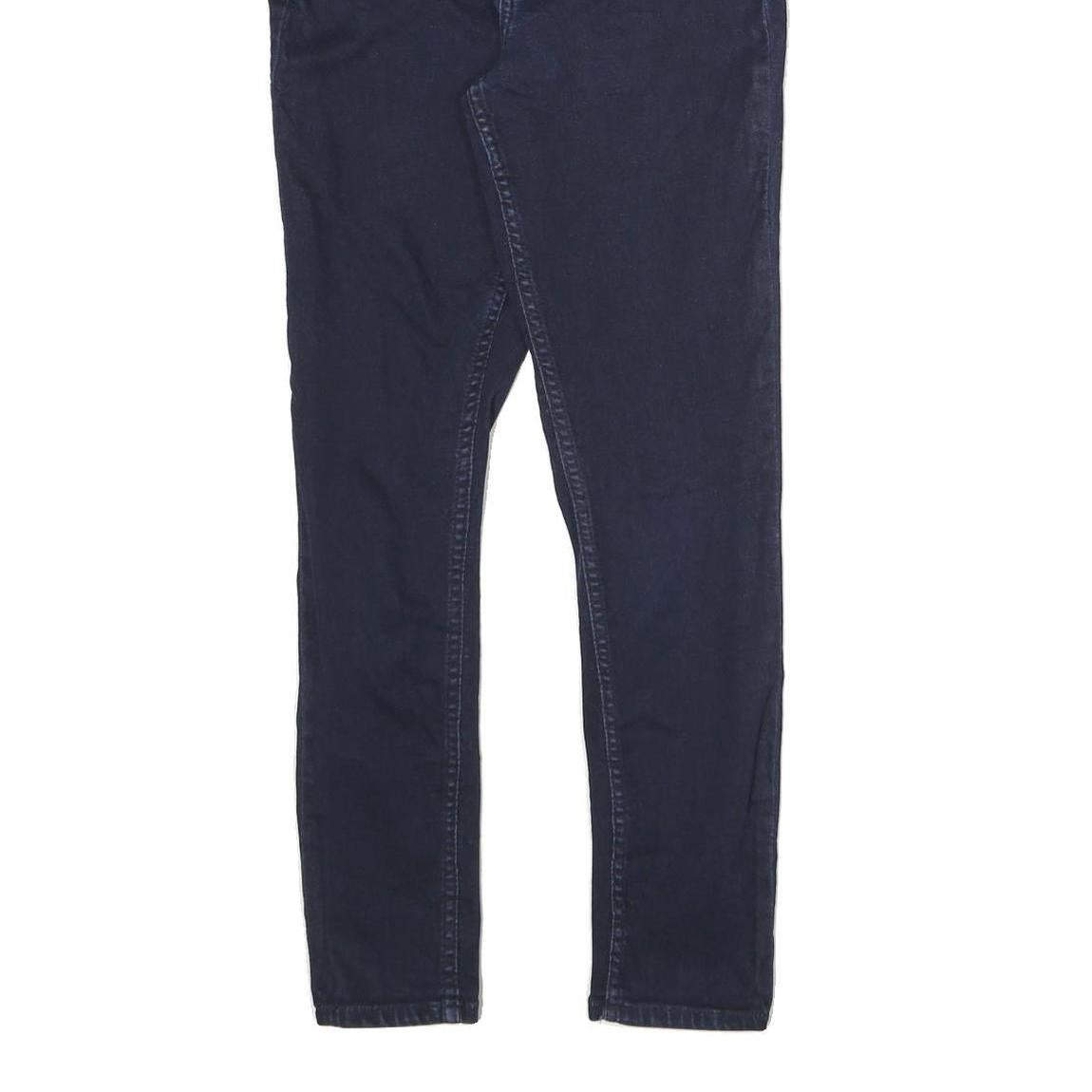 CALVIN KLEIN JEANS Womens Slim Dark Blue Denim Jeans Zip W26 L27 Stylish Cotton