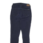 CALVIN KLEIN JEANS Womens Slim Dark Blue Denim Jeans Zip W26 L27 Stylish Cotton
