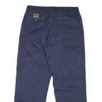 BEN DAVIS Mens Cotton Blend Navy Regular Straight Trousers W36 L30 Workwear