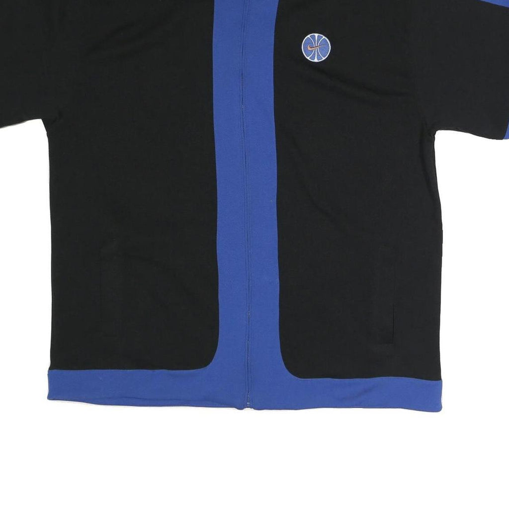 NIKE Mens Black & Blue Zip Jacket XL Polyester Blend Casual Sportswear Athletic