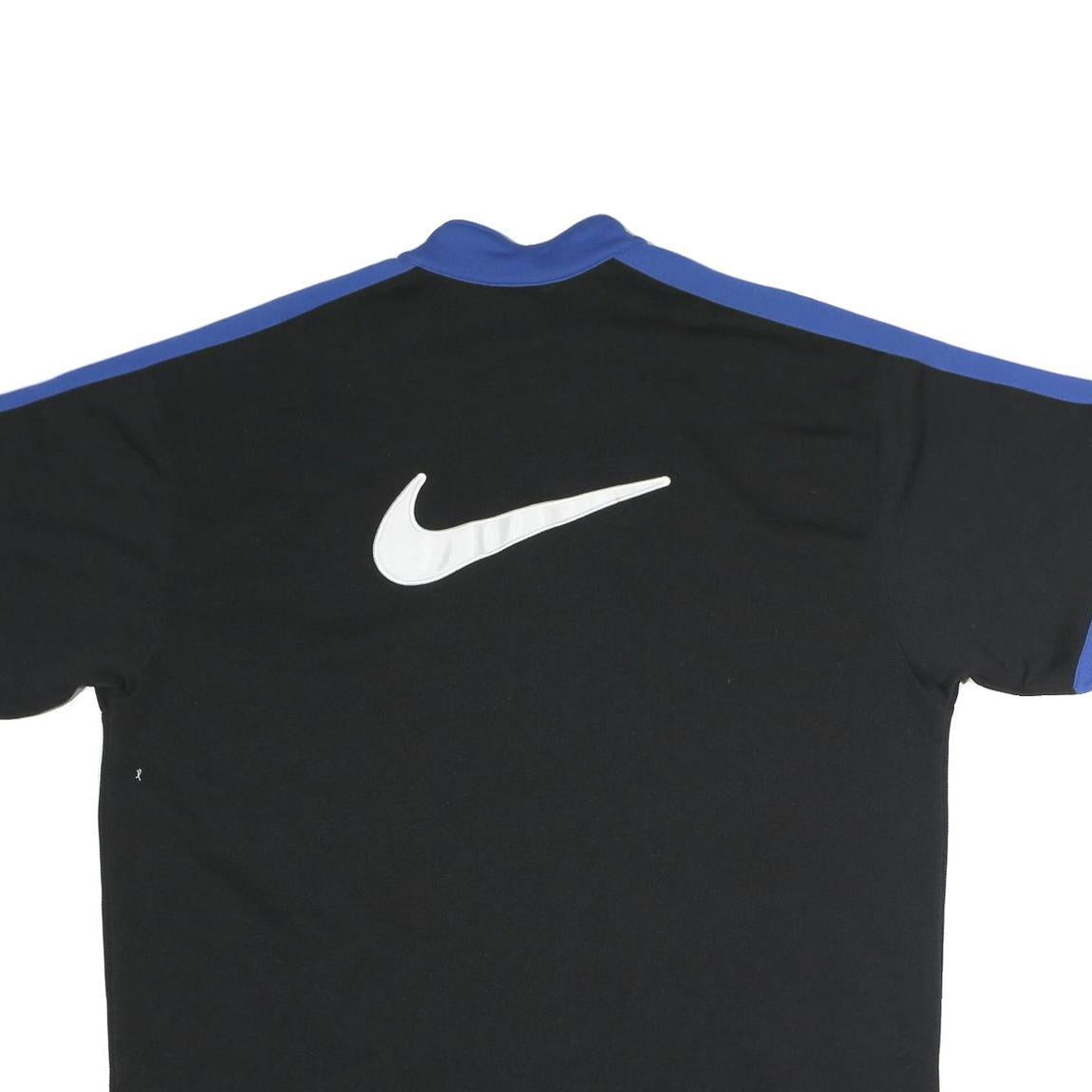 NIKE Mens Black & Blue Zip Jacket XL Polyester Blend Casual Sportswear Athletic