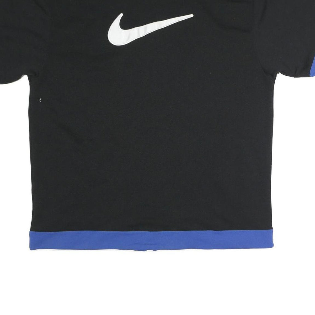 NIKE Mens Black & Blue Zip Jacket XL Polyester Blend Casual Sportswear Athletic