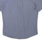 BANANA REPUBLIC Mens Blue & White Dotted Short Sleeve Shirt M Cotton Blend