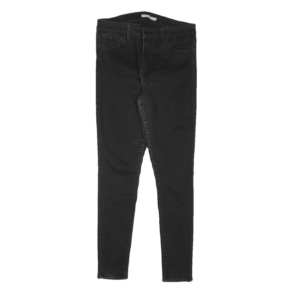 LEVI'S Womens Jeans Black Slim Skinny Denim W30 L28 Zip Cotton Blend
