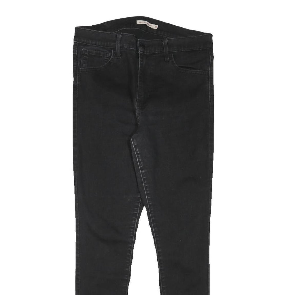 LEVI'S Womens Jeans Black Slim Skinny Denim W30 L28 Zip Cotton Blend