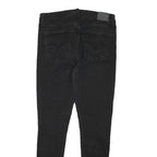 LEVI'S Womens Jeans Black Slim Skinny Denim W30 L28 Zip Cotton Blend
