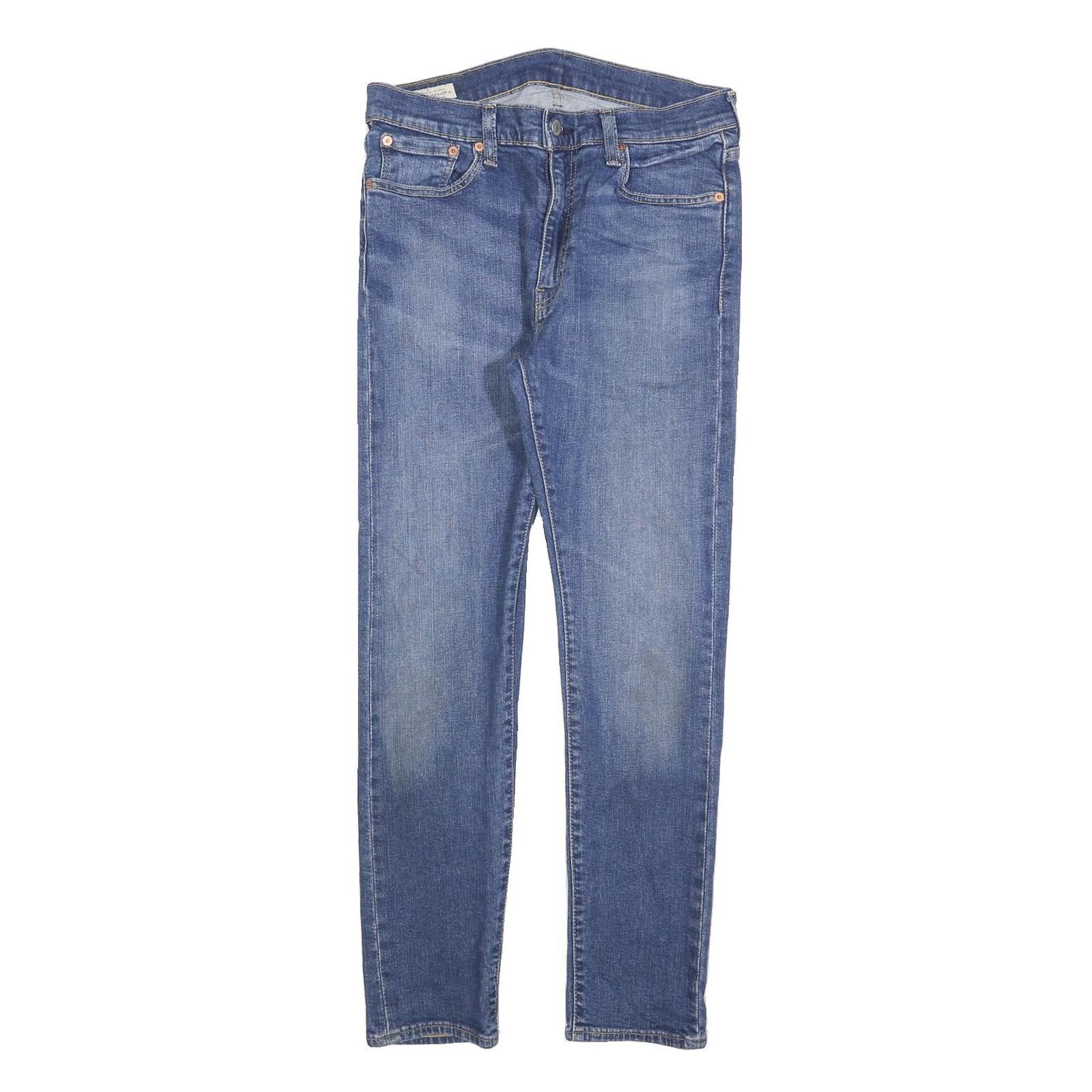 LEVI'S 519 BIG E Mens Jeans Blue Slim Skinny Denim Medium W33 L30 Original Style