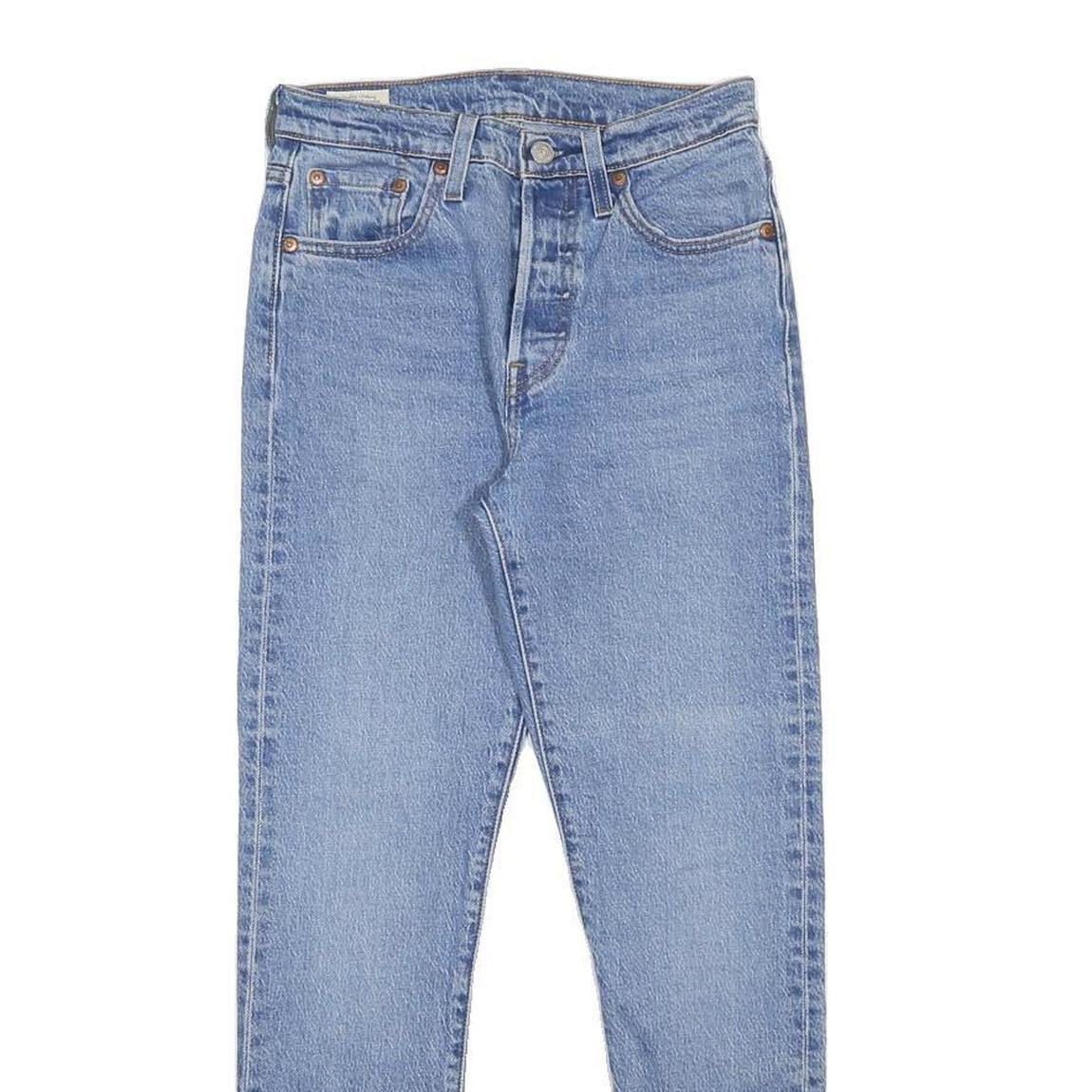 LEVI'S 501S BIG E Womens Jeans Blue Slim Skinny Denim W25 L28 Classic Cotton