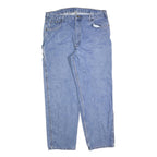 CARHARTT Mens Jeans Blue Relaxed Straight Denim Medium W40 L32 Workwear Casual