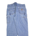 CARHARTT Mens Jeans Blue Relaxed Straight Denim Medium W40 L32 Workwear Casual