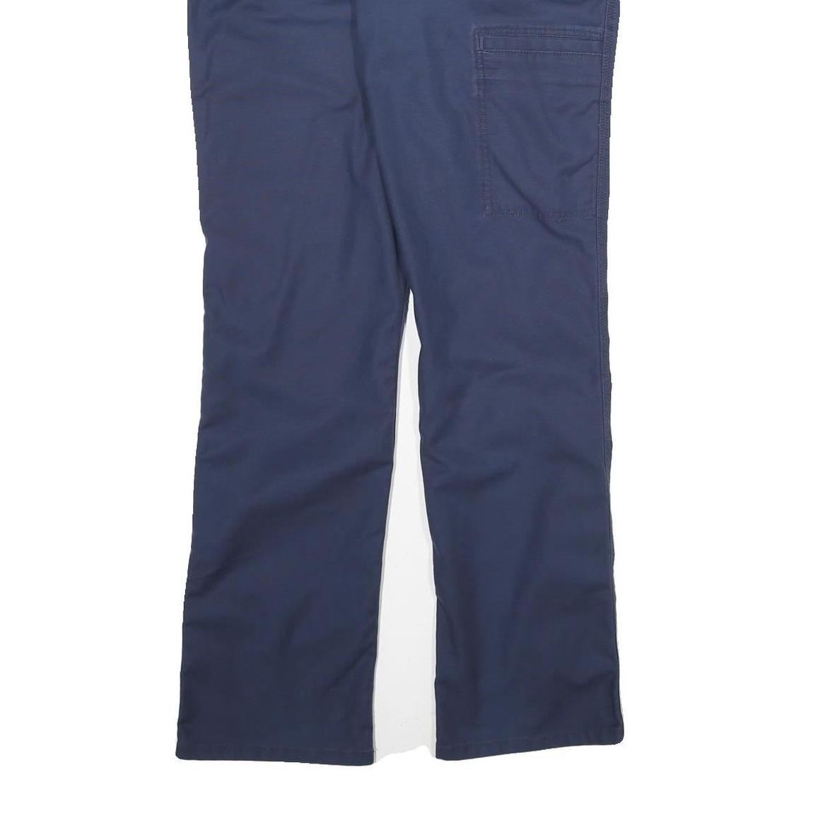 CARHARTT Mens Navy Regular Straight Cotton Blend Trousers W30 L30 Workwear Zip
