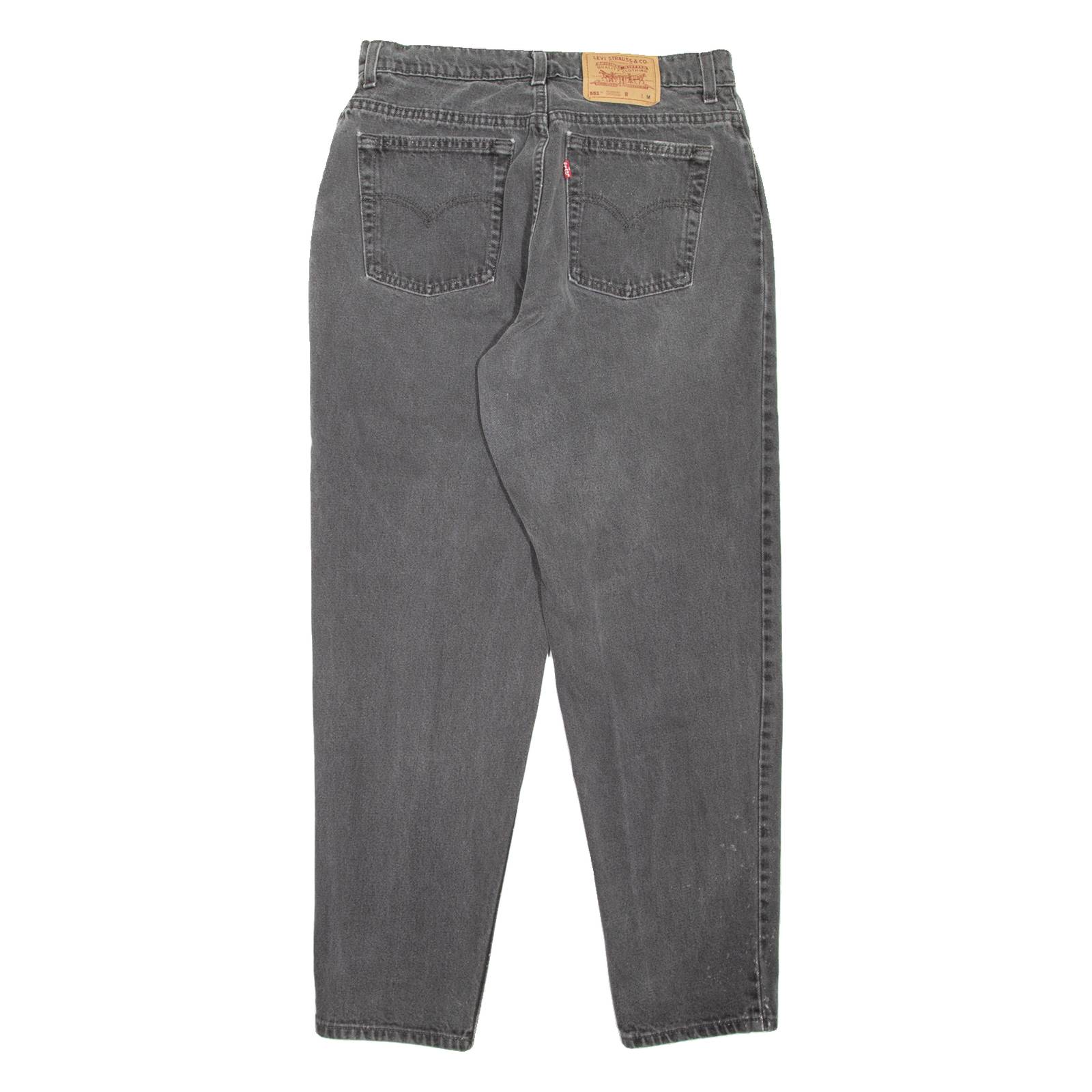 LEVI'S 551 Womens Jeans Grey Regular Mom 90s W30 L29
