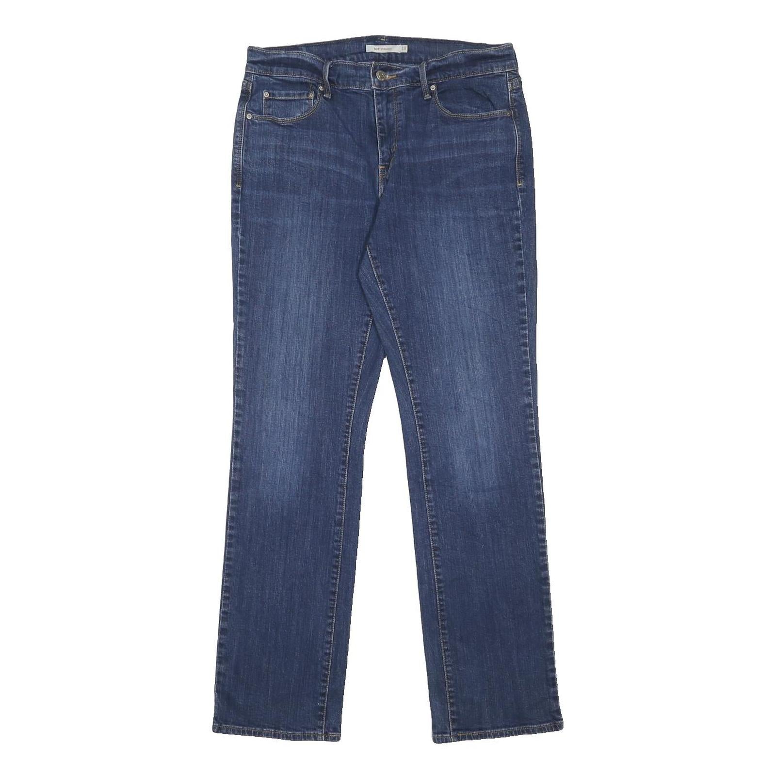LEVI'S 505 Womens Jeans Blue Regular Straight Denim Medium W30 L30 Classic Fit