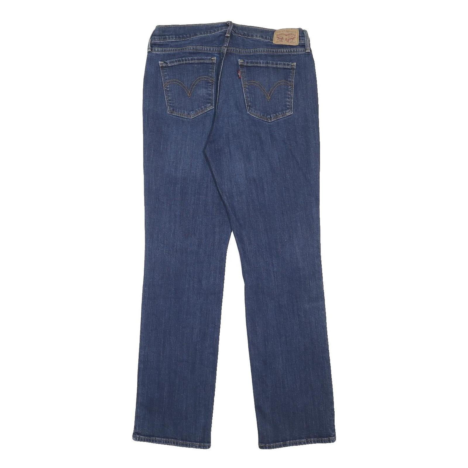 LEVI'S 505 Womens Jeans Blue Regular Straight Denim Medium W30 L30 Classic Fit