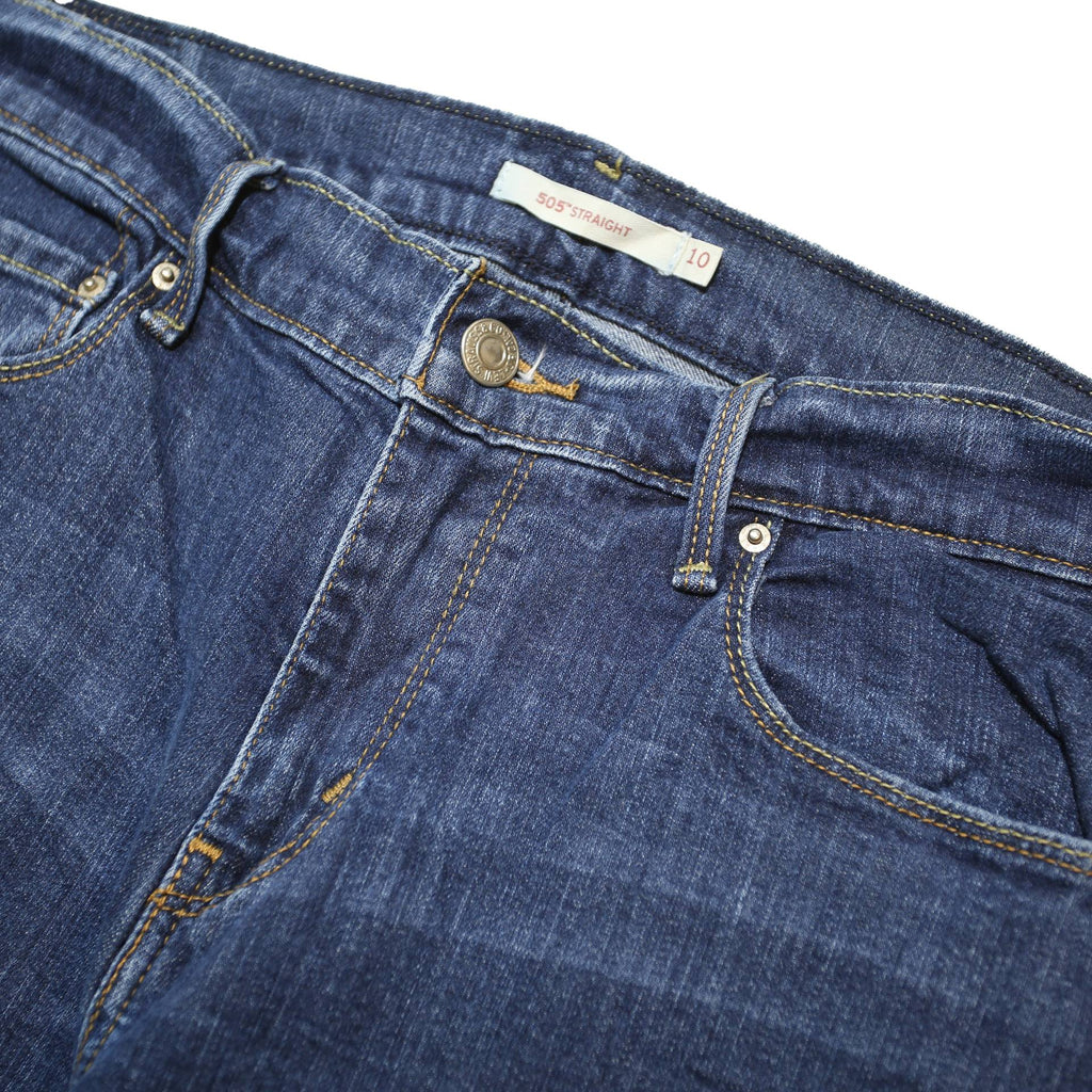 LEVI'S 505 Womens Jeans Blue Regular Straight Denim Medium W30 L30 Classic Fit