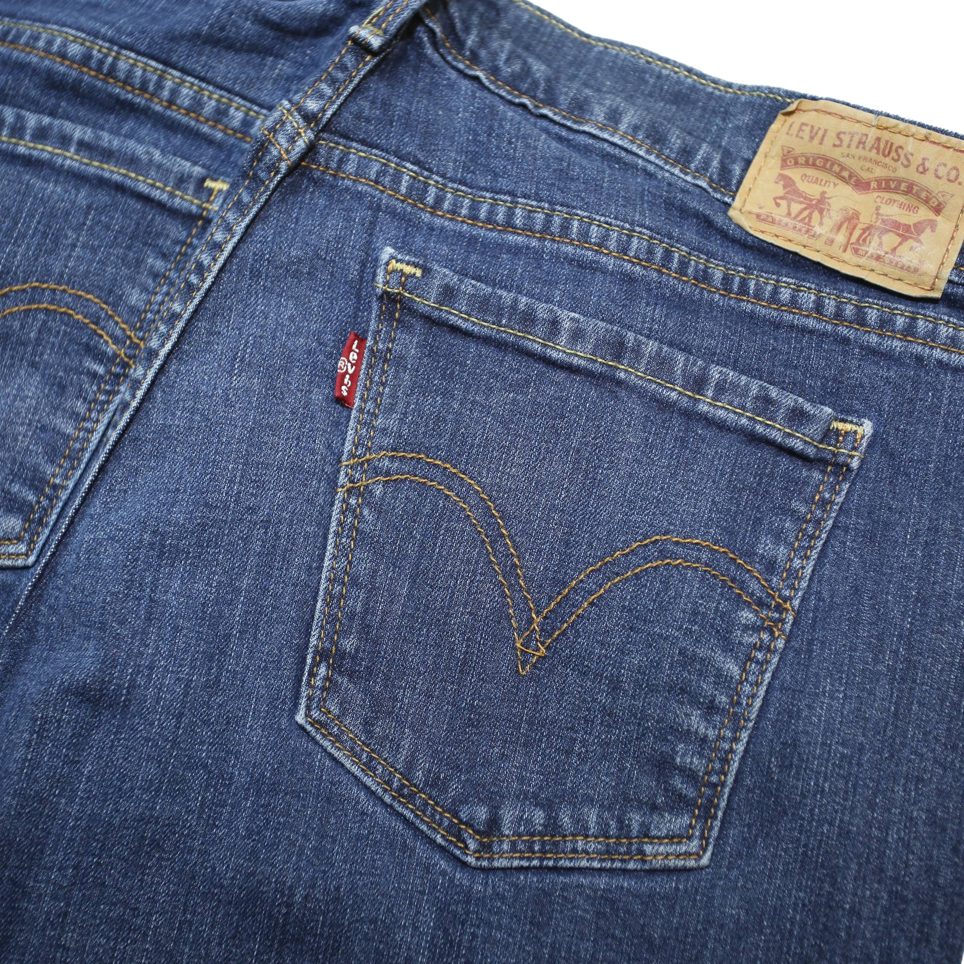 LEVI'S 505 Womens Jeans Blue Regular Straight Denim Medium W30 L30 Classic Fit