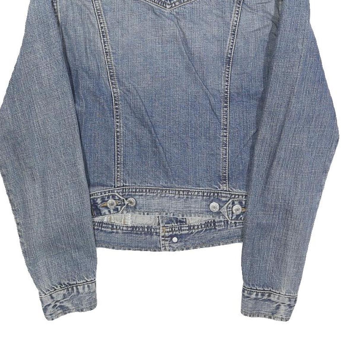LEVI'S Womens Blue Denim Button Jacket S Cotton Classic Casual Retro