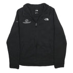 THE NORTH FACE Womens Black Fleece Jacket M Polyester Zip Logo Embroidered