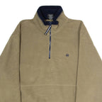 NAUTICA Mens Fleece Green 1/4 Zip L